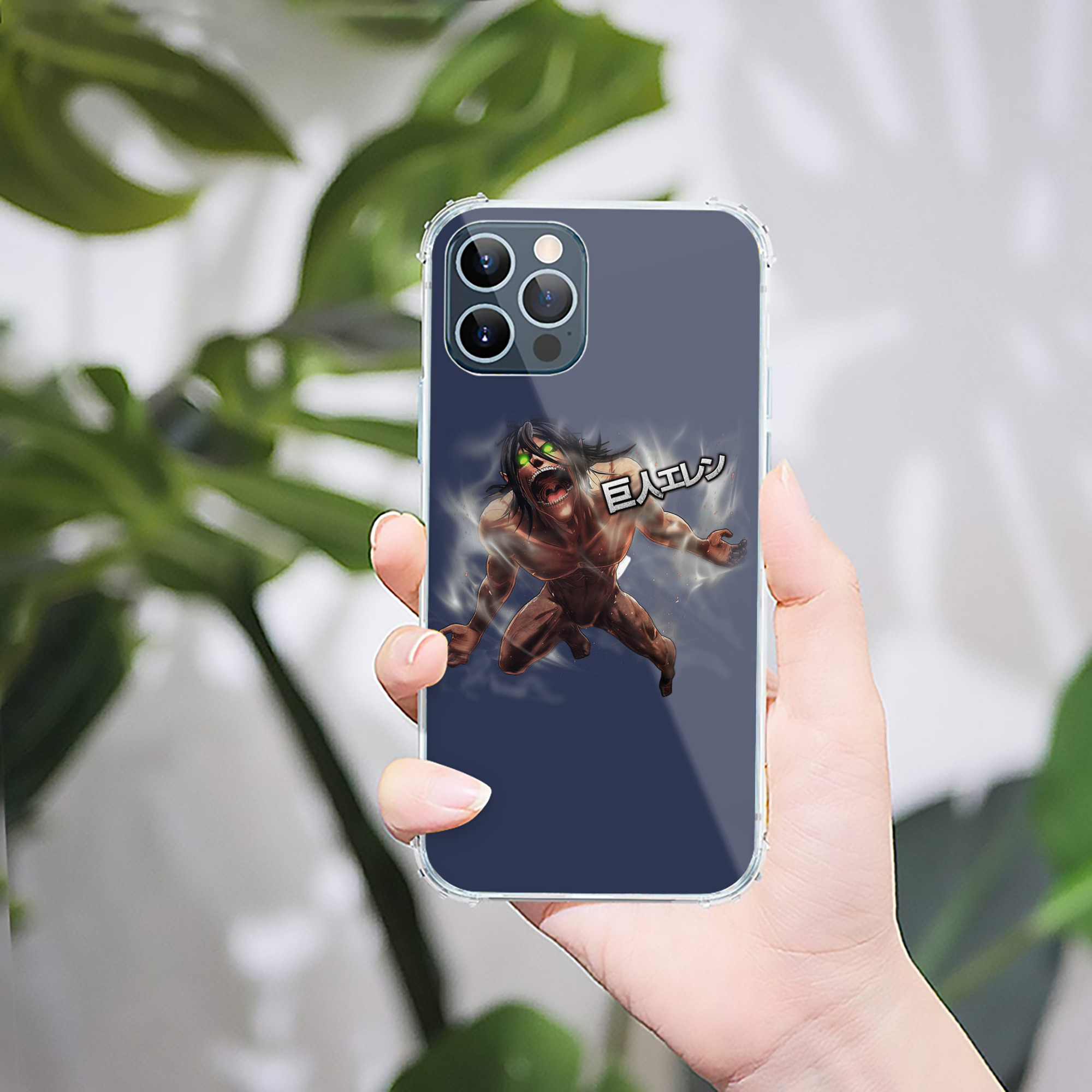 （画像用） 進撃の巨人 Attack on Titan 【iPhone 12シリーズ対応】透明スマホケース（クリアソフトケース）